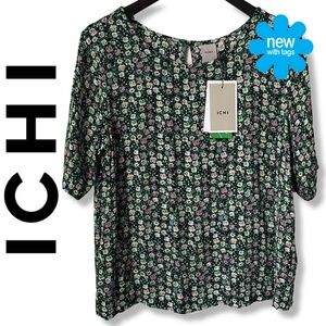 NWT 🦋 ICHI MARRAKECH floral Blouse | Small